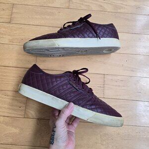 Adidas | Seeley burgundy quilted leather skater sneakers | MENS 9.5